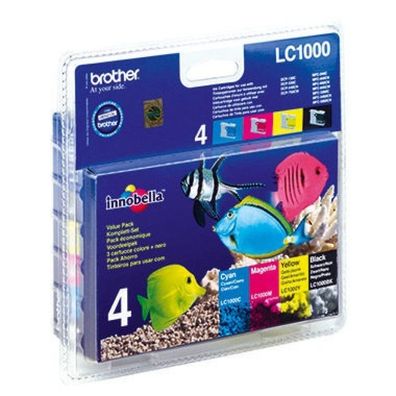 Brother Ink LC 1000 Rainbow Blister mit Alarm (LC1000VALBPDR)