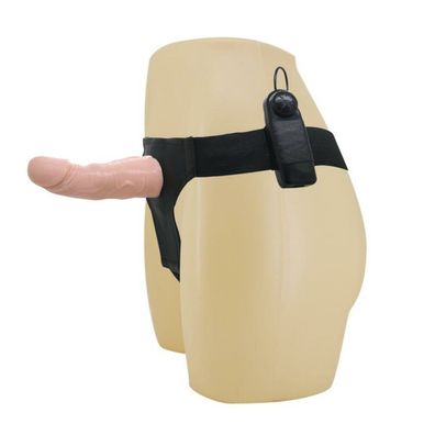 Baile Strap-on mit vibrierendem Dildo Flesh 15 cm