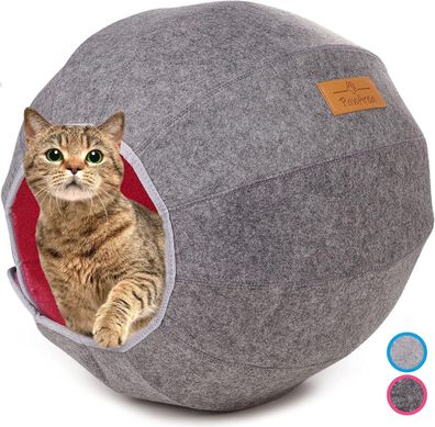 Einstellbarer Katzenkorb zum Schlafen perfekte Kuschelhöhle für Ihre Katze langleb