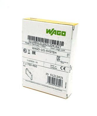 Wago 750-460 4-Kanal-Analogeingang für Widerstandssensoren Pt100-/ RTD