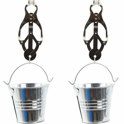 OHMAMA FETISH NIPPLE CLAMPS WITH Buckets
