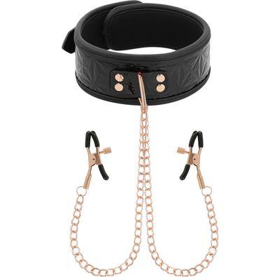 BEGME BLACK Edition COLLAR WITH NIPPLE CLAMPS