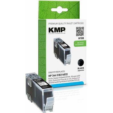 KMP H108 schwarz Tintenpatrone ersetzt HP 364 (CB316EE)