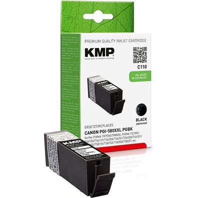 KMP C107BKXV schwarz Tintenpatrone ersetzt Canon PGI-580XXL PGBK