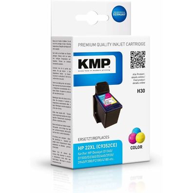 KMP H30 color Tintenpatrone ersetzt HP 22 (C9352A)