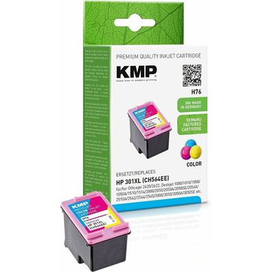 KMP H76 color Tintenpatrone ersetzt HP 301XL (CH564EE)