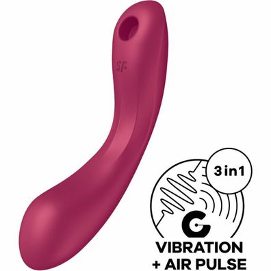Curvy Trinity 1 Air Pulse Vibrator wibrator ss?cy Red