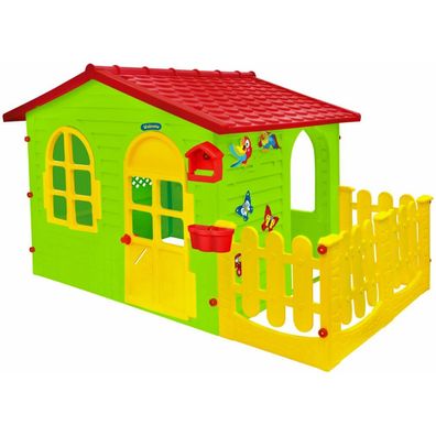 Mochtoys Gartenhaus für Kinder mit Zaun und Brett