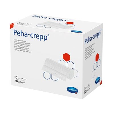 Hartmann Peha-crepp® superelastische Fixierbinde - 20 Stück - 10 cm x 4 m | Packung (