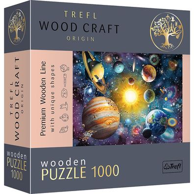 Trefl 20177 Wood Craft Adrian Chesterman Solar System 1000 Teile Holzpuzzle
