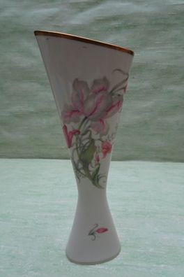 Dreieck-Vase" Lindner Küps Tulpen ca 23,5cm