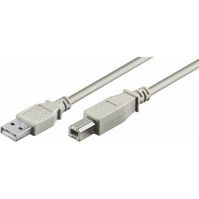 goobay USB 2.0 A/ USB 2.0 B Kabel 1,8 m grau