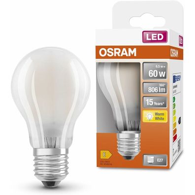 OSRAM LED-Lampe Retrofit Classic A 60 E27 6,5 W matt