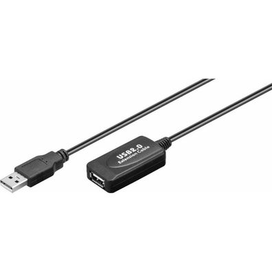 goobay USB 2.0 A Kabel 10,0 m schwarz