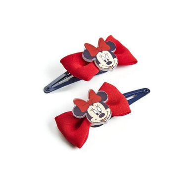 Haarspangen Minnie Mouse Rot Schleife 2 Stück