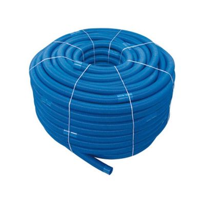 Schwimmbadschlauch NW 32 mm | Rollenlänge 50 m | Muffenabstand 1 m | blau