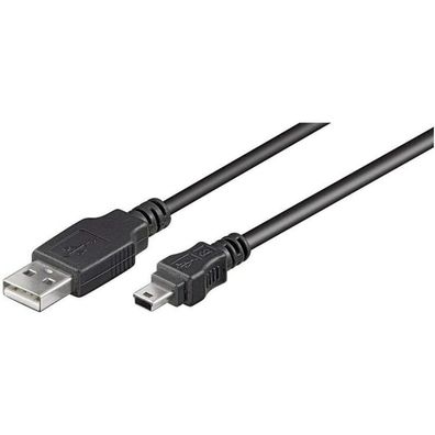 goobay USB 2.0 A/ Mini USB 2.0 B Kabel 1,8 m schwarz