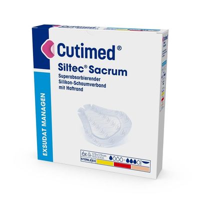 Cutimed® Siltec® Sacrum 17,5 x 17,5 cm 6 Stück
