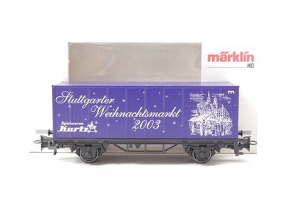Märklin H0 SoMo Güterwagen Containerwagen , ,Stuttgarter Weihnachtsmarkt 2003 MHI