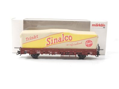 Märklin H0 46979 PMS 61-17 Güterwagen Niederbordwagen mit , Sinalco' Plane DB NEM