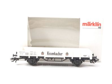 Märklin H0 Sonderwagen Güterwagen Niederbordwagen "Krombacher" Kklm 746-9 / MHI