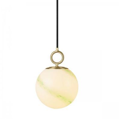 Halo Design 745562 Pendelleuchte Stockholm 18cm Glas marmor grün