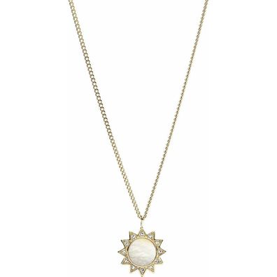 Elegant gold-plated necklace with pendant JF03425710