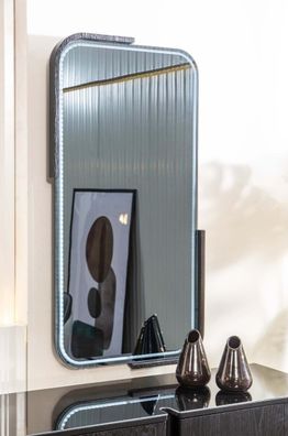 Moderner Schwarzer Wandspiegel Spiegel Schminktischspiegel Flurspiegel