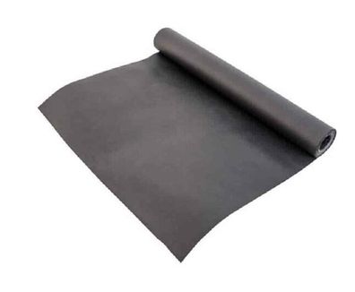 Papier Tischläufer in schwarz - 33,7cm x 10m Tischdeko
