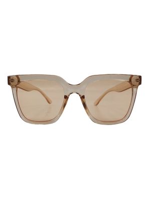 Shein Damenbrille quadratisch, Hell Braun, champanger swglass18210531267