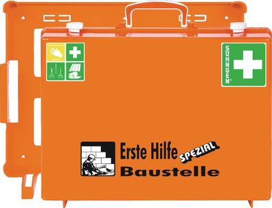 Erste Hilfe Koffer Beruf Spezial Baustelle B400xH300xT150ca. mm orange Söhngen