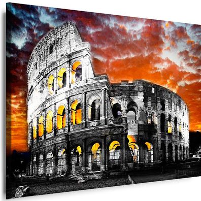 Leinwand Bilder Rome Colosseum Städte City Modern Kunstdruck Wandbilder