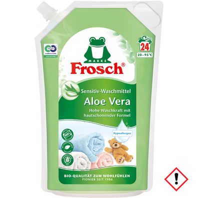 Frosch Aloe Vera Sensitiv Waschmittel Wiederverschließbar 24 WL