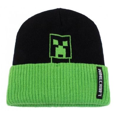 Minecraft Beanies Caps Mützen - Minecraft Beanie Mütze mit Creeper Logo