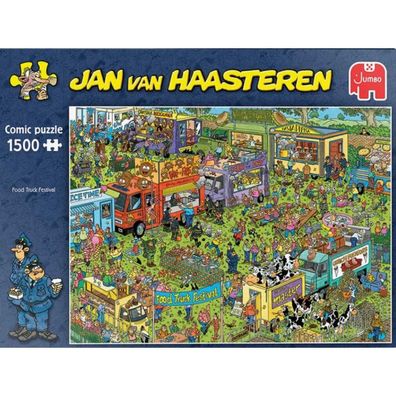 puzzle Jan van Haasteren Food Truck Festival 1500 Teile.