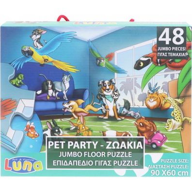 jigsaw Pet Party junior Karton 48 Stück