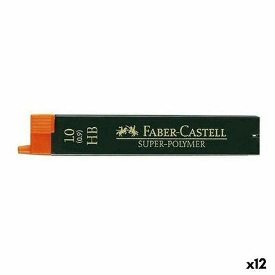12 FABER-CASTELL SUPER-POLYMER Bleistiftminen HB 1,0 mm