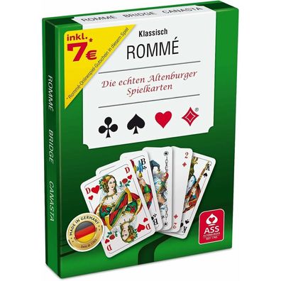 Kartenspiel Doppel Romme französisches Bild 2x52 in Stülpschachtel ab 10 Jahre