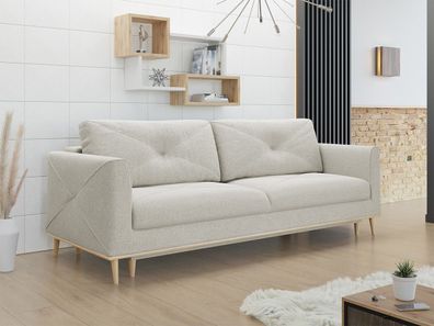 Sofa Lavende mit Bettkasten und Schlaffunktion Schlafsofa Couch Polstersofa