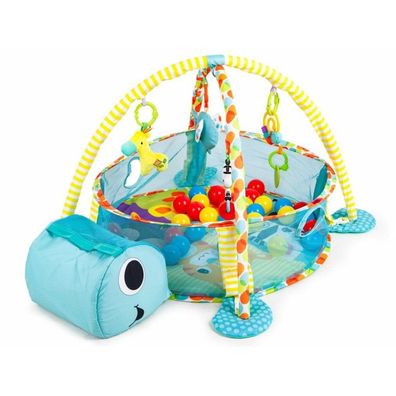 Ecotoys Spieldecke mit Laufstall Schildkröte - blau