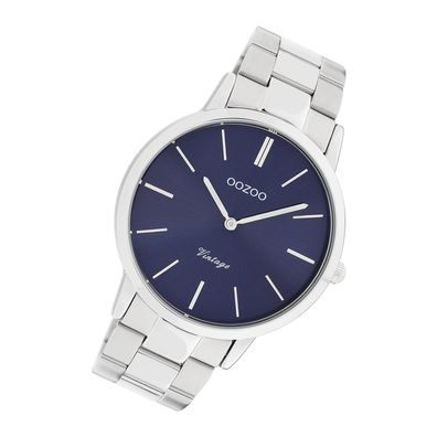 Oozoo Edelstahl Damen Uhr C20020 Analog Quarzuhr Armband silber Vintage UOC20020