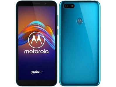 Motorola Moto E6 Play XT2029-2 32GB Ocean Blue + Kitsound Boomcube Wie Neu OVP Bundle