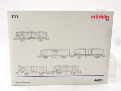 Märklin H0 46034 offener Güterwagen-Set 5-tlg. Kohlentransport DB / NEM MHI