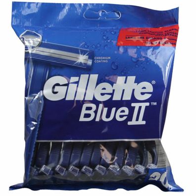 Gillette Blue II Disponsable Razors 20 Stücke