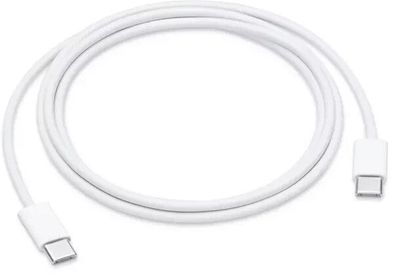 Apple A2795 MQKJ3ZM/ A USB-C zu USB-C gewebtes Ladekabel 1m - Weiss