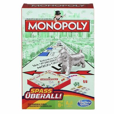 Hasbro Monopoly B1002100 - Monopoly Kompakt Reisespiel