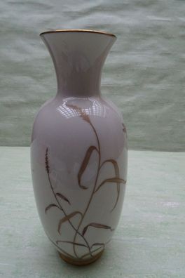 Vase creme-gold Gräser Libelle Johann Haviland ca 24 cm