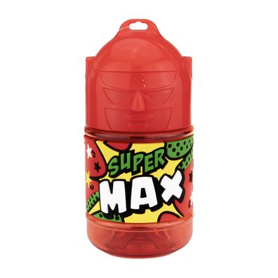 Wasserflasche f. Kinder mit Namen für Schule und Freizeit-BPA frei-Trinkflasche Max