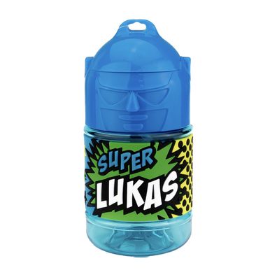 Wasserflasche f. Kinder mit Namen für Schule und Freizeit-BPA frei-Trinkflasche Lukas