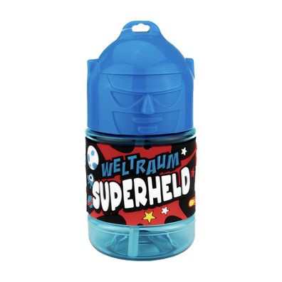 Wasserflasche f. Kinder mit Namen für Schule und Freizeit-BPA frei-Trinkflasche Weltr